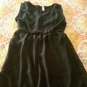 double layer sheer hi lo dress